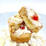 Cherry Bakewell cookies