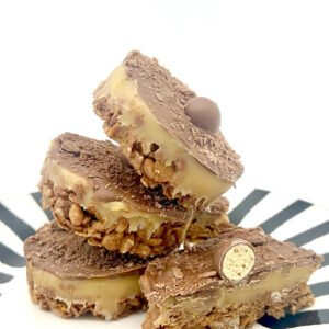 Chocolate caramel crunch cookies